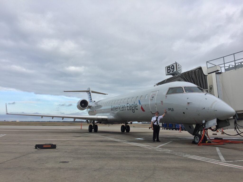 Robert Schapiro in front of CRJ