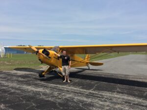 Rob in Front of Piper J-3 Cub